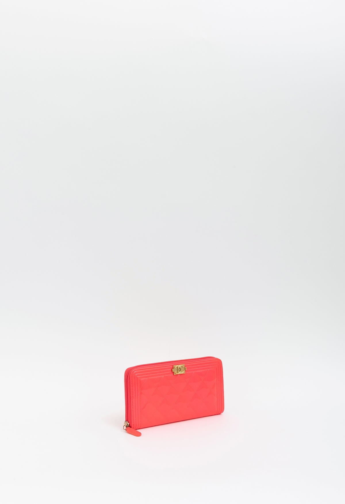 Quilted Boy Zip-Around Wallet