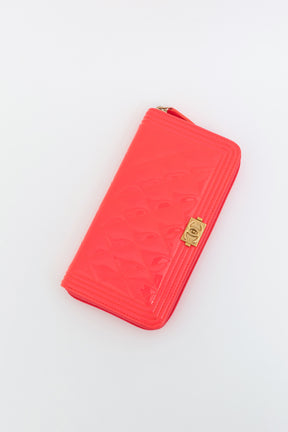 Quilted Boy Zip-Around Wallet
