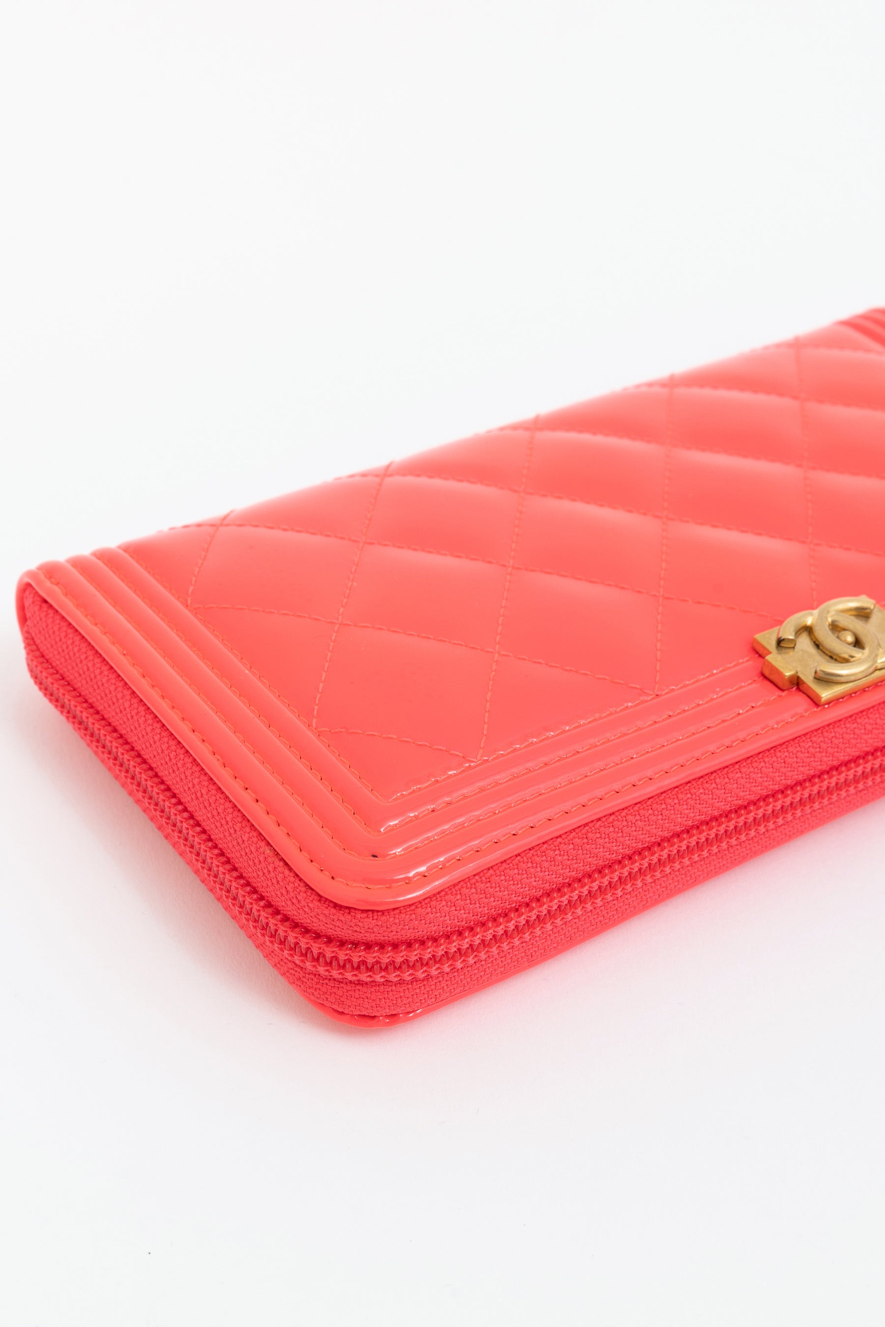 Quilted Boy Zip-Around Wallet