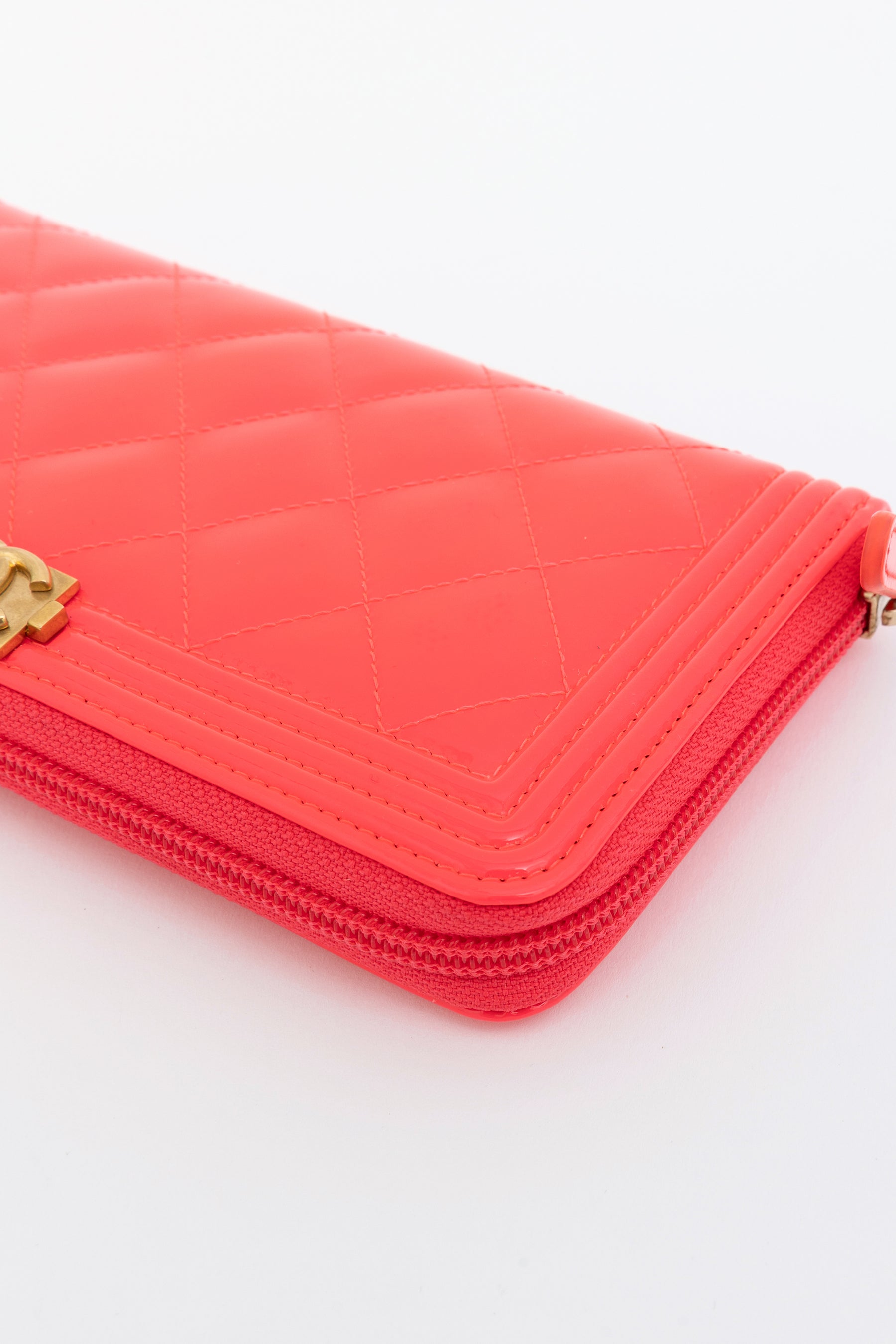 Quilted Boy Zip-Around Wallet