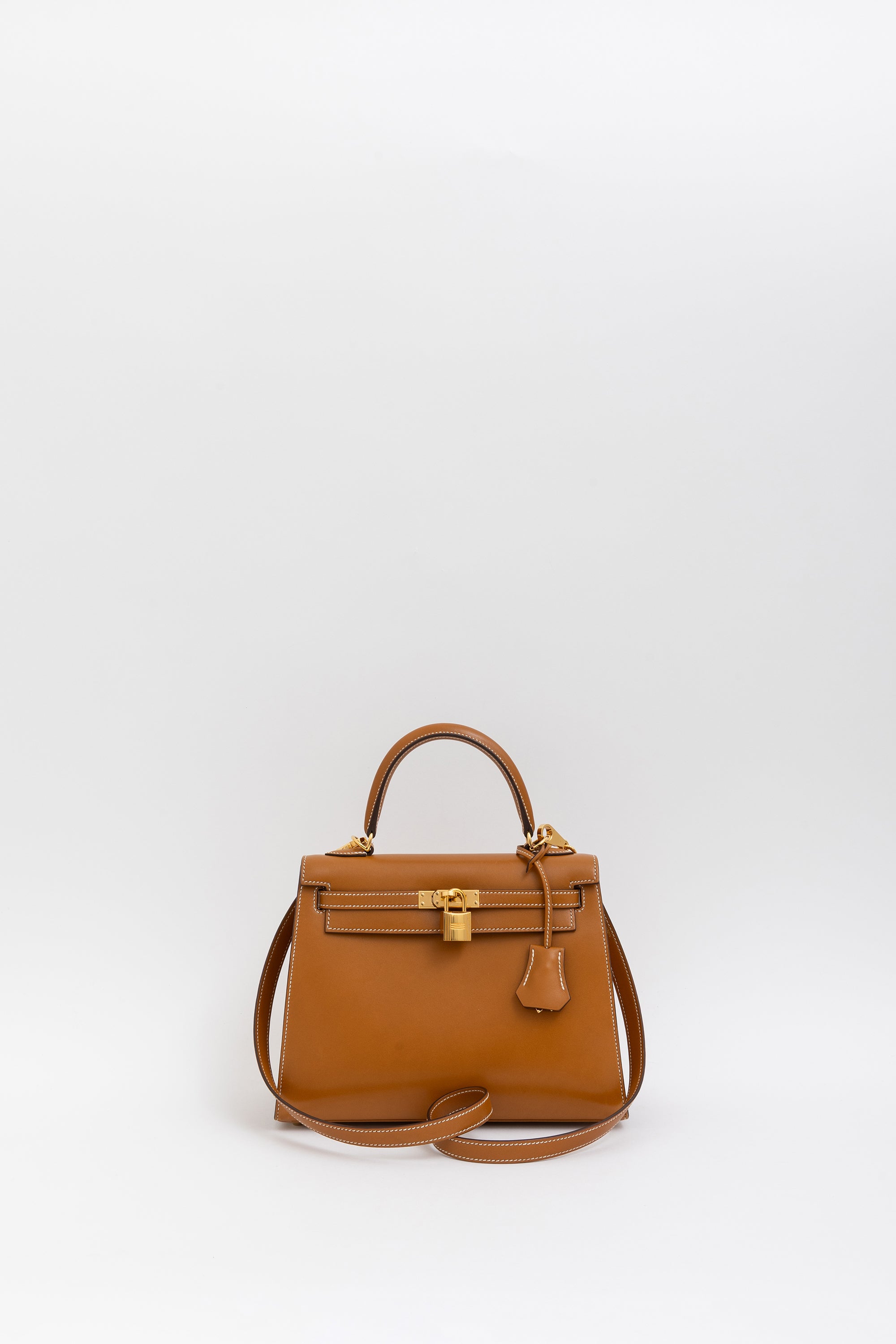 Naturel Sabel Butler Leather Kelly 25 Sellier Bag