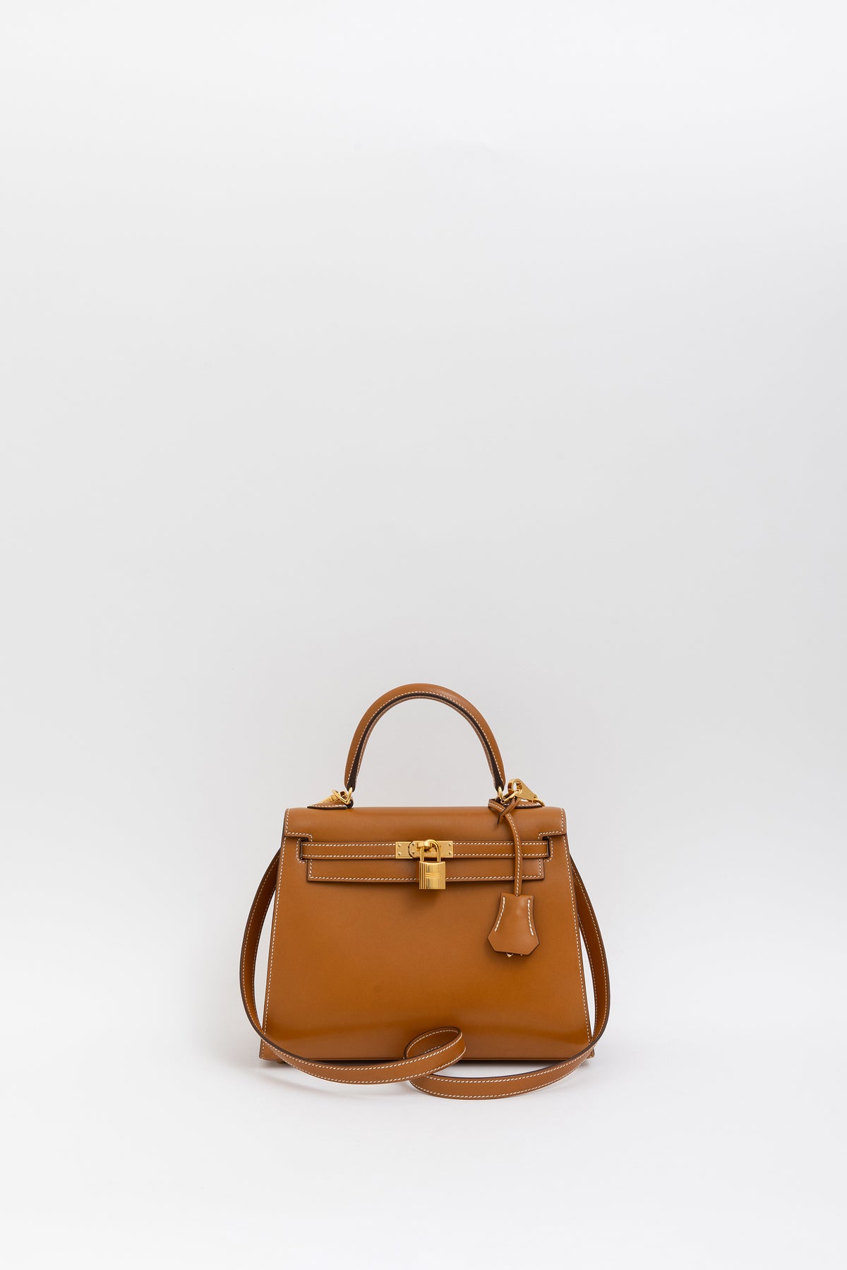Naturel Sabel Butler Leather Kelly 25 Sellier Bag