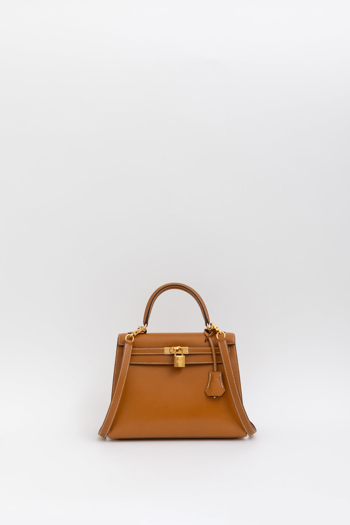 Naturel Sabel Butler Leather Kelly 25 Sellier Bag