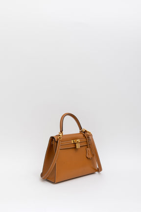 Naturel Sabel Butler Leather Kelly 25 Sellier Bag
