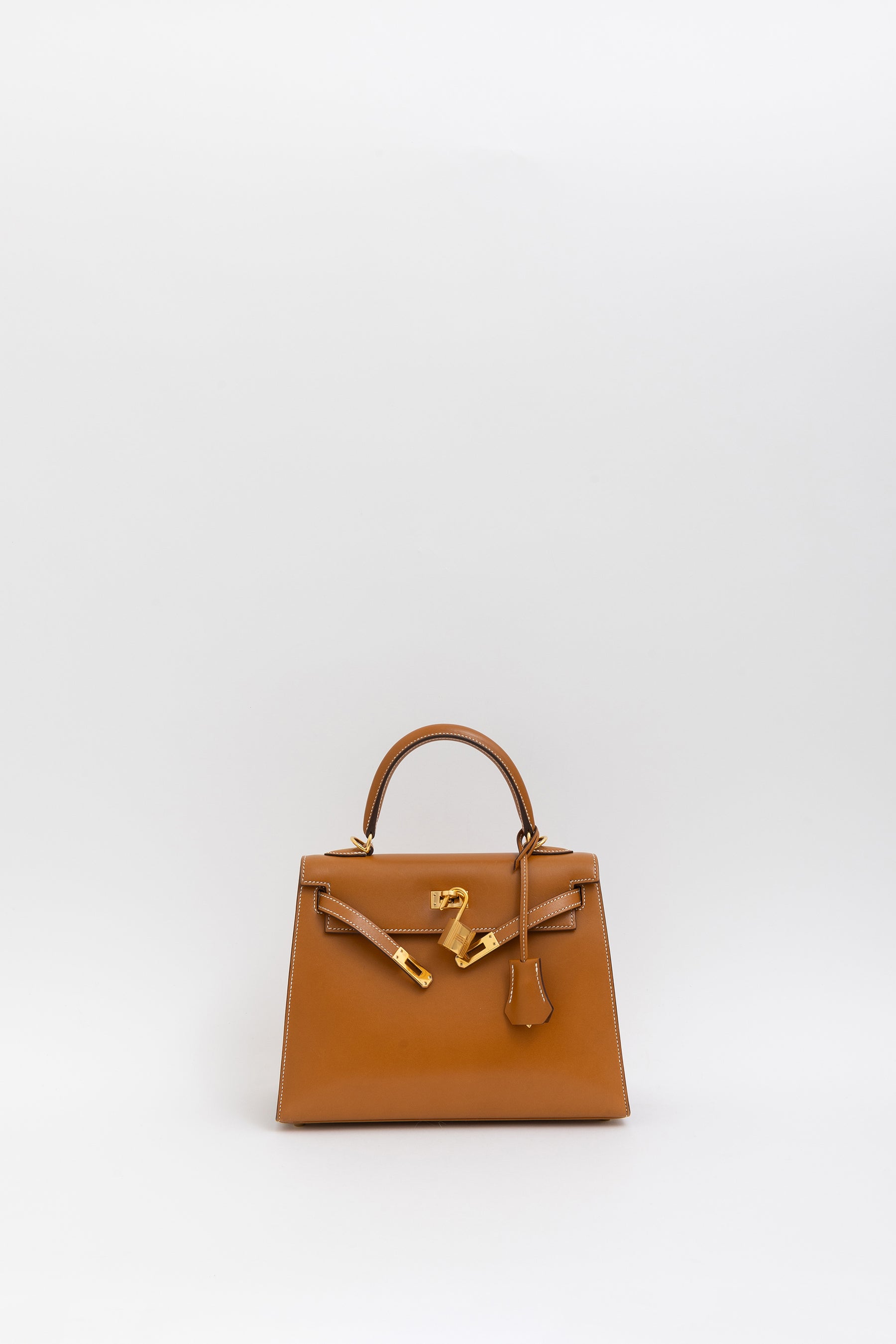 Naturel Sabel Butler Leather Kelly 25 Sellier Bag
