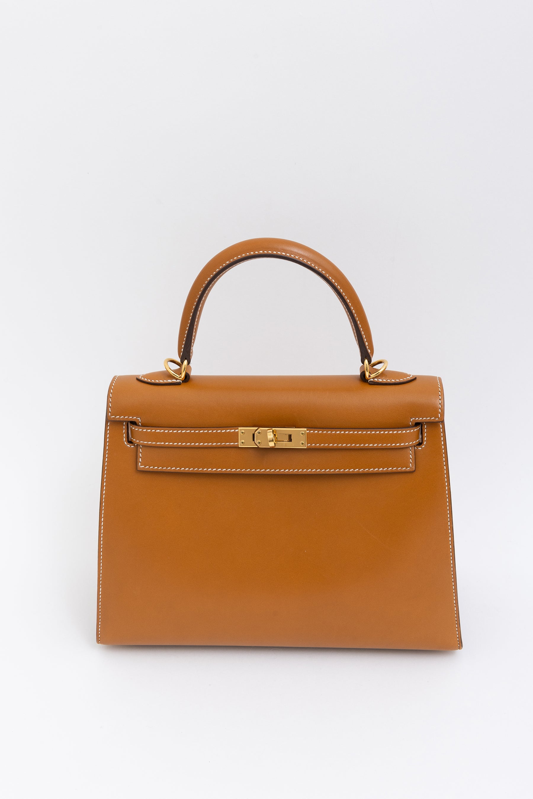 Naturel Sabel Butler Leather Kelly 25 Sellier Bag