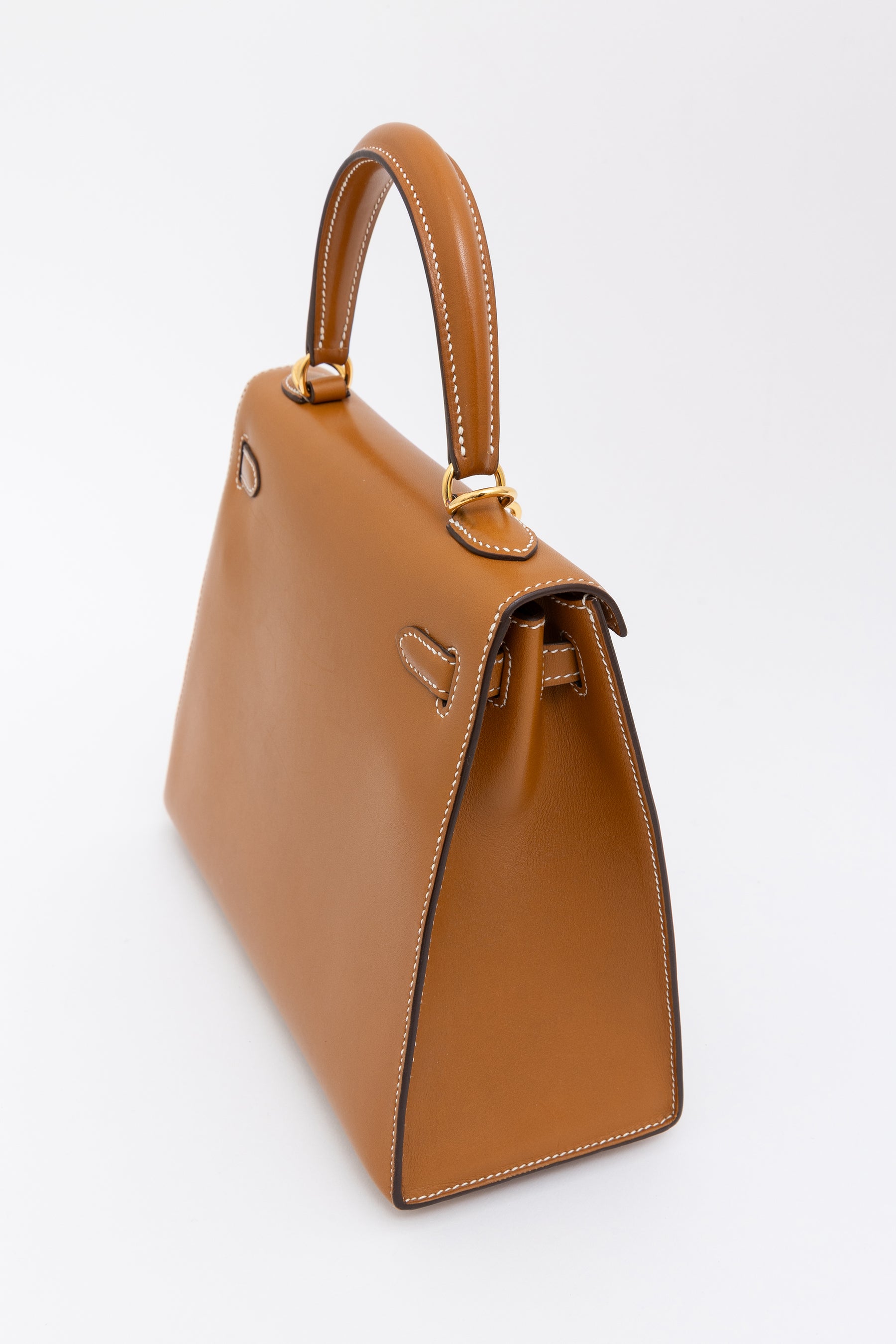Naturel Sabel Butler Leather Kelly 25 Sellier Bag