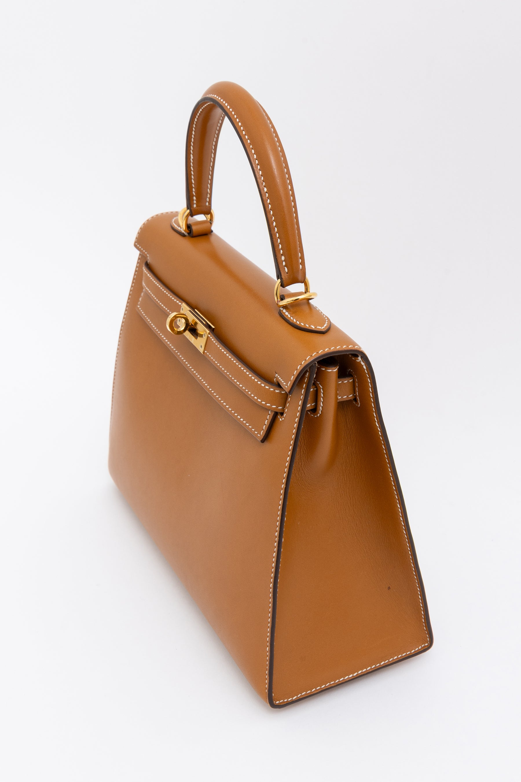 Naturel Sabel Butler Leather Kelly 25 Sellier Bag