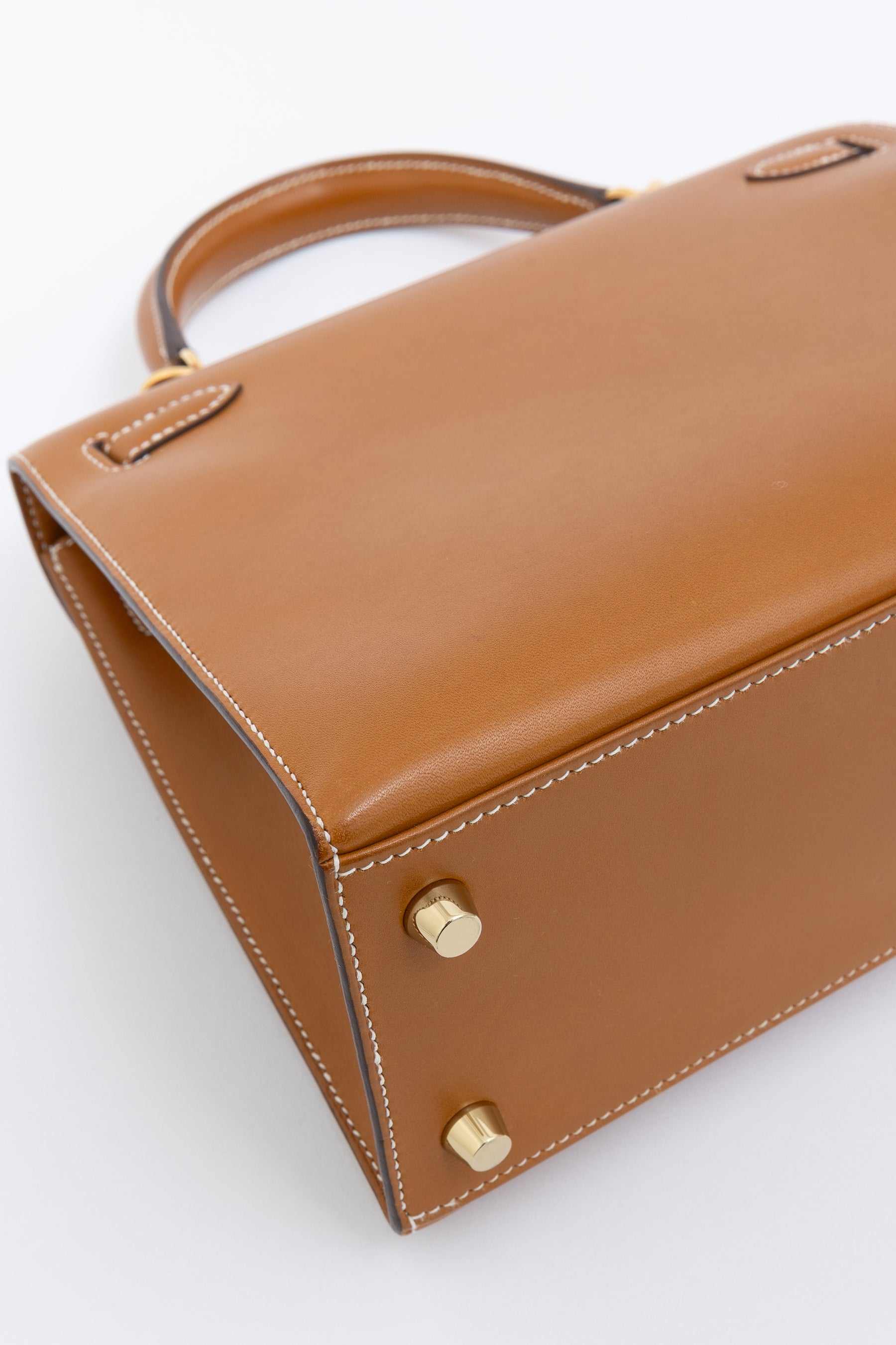 Naturel Sabel Butler Leather Kelly 25 Sellier Bag