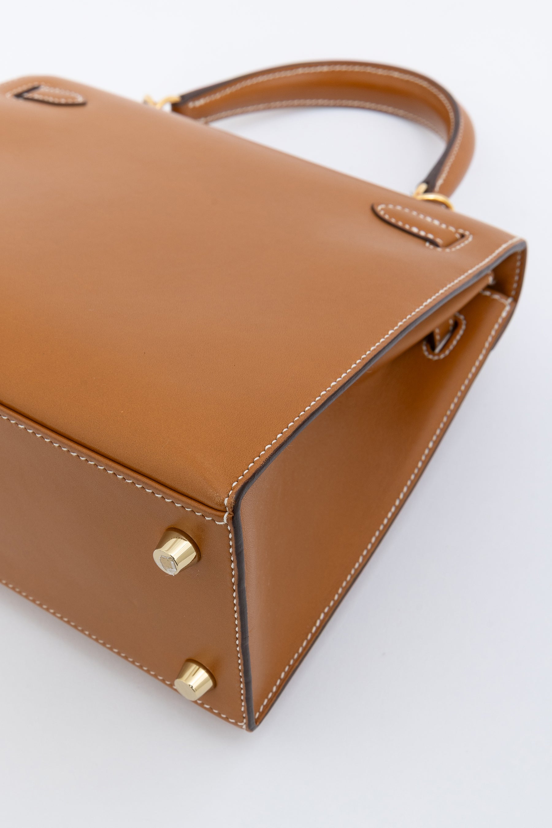 Naturel Sabel Butler Leather Kelly 25 Sellier Bag