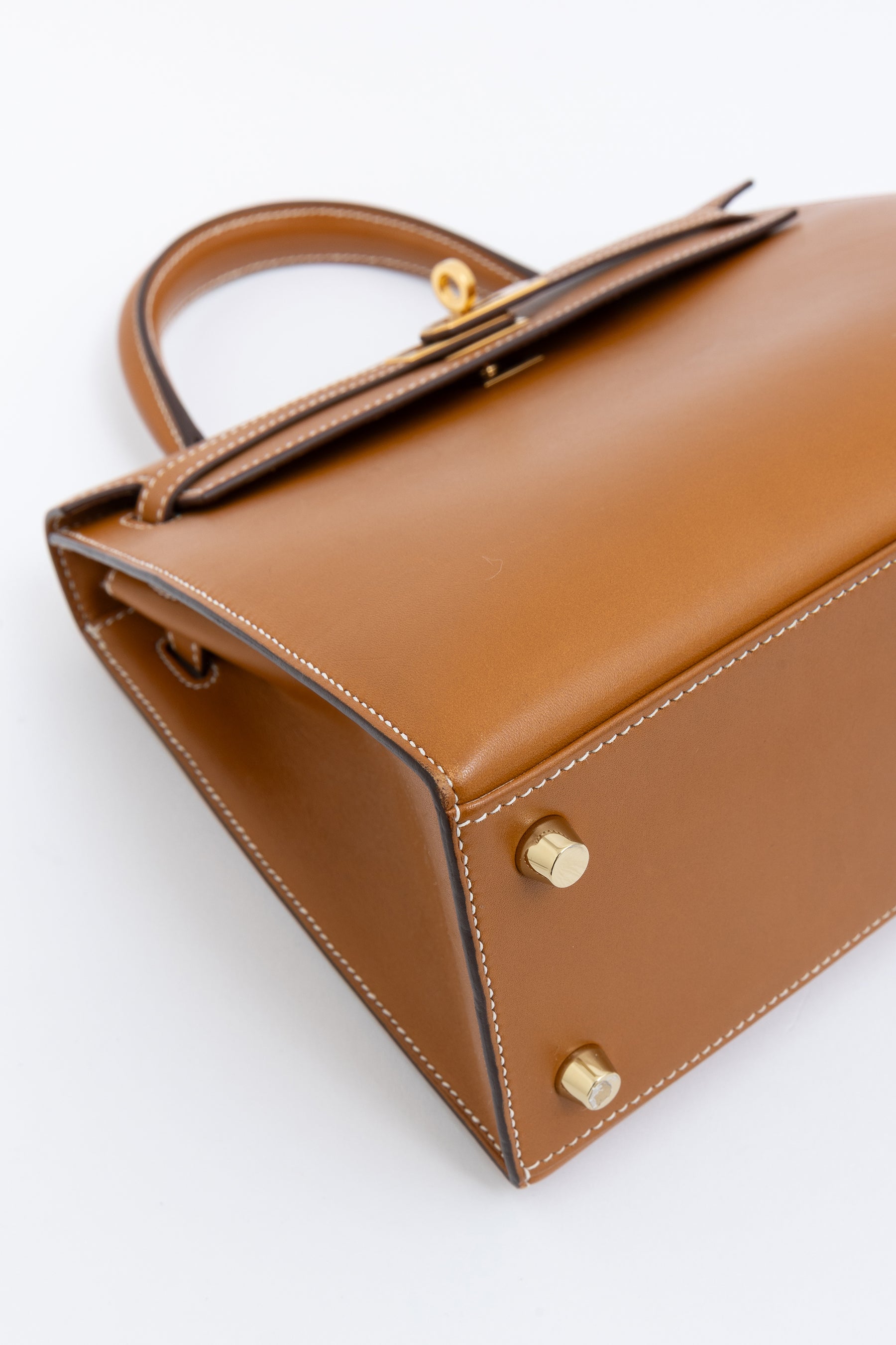 Naturel Sabel Butler Leather Kelly 25 Sellier Bag