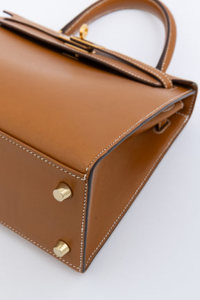 Naturel Sabel Butler Leather Kelly 25 Sellier Bag