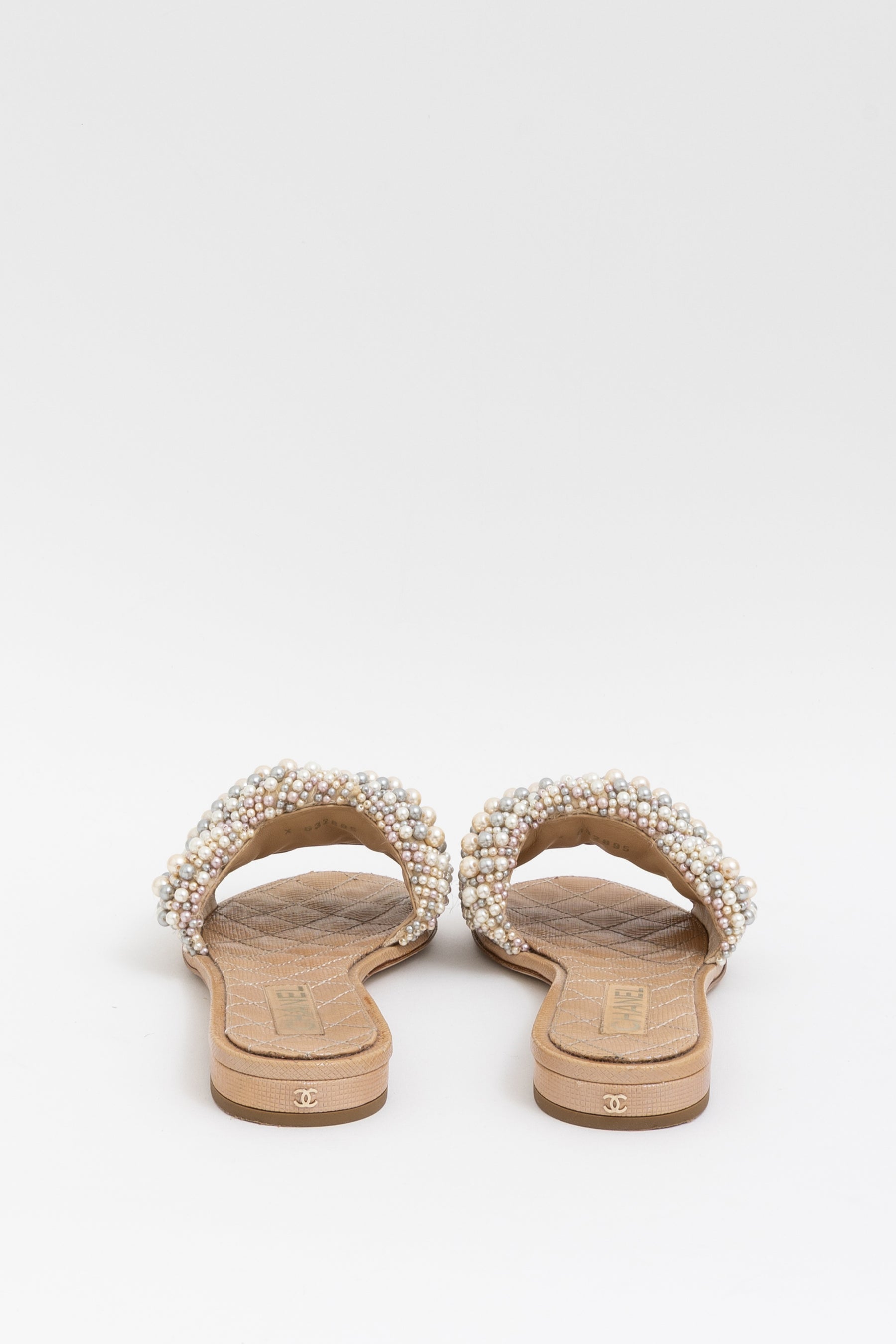 Fantasy Pearl Cord CC Mules