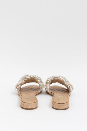 Fantasy Pearl Cord CC Mules