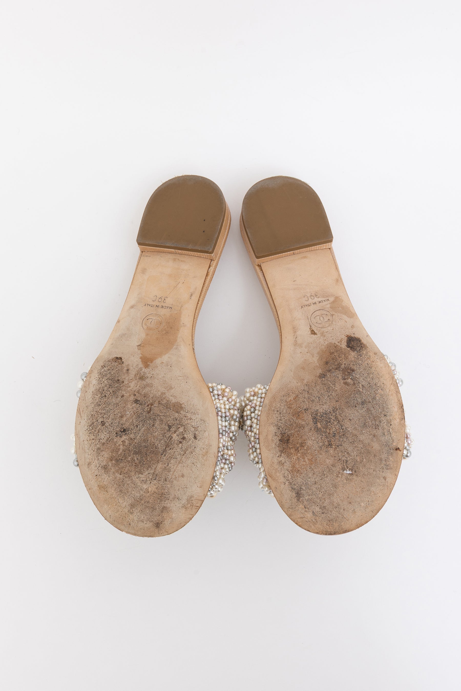 Fantasy Pearl Cord CC Mules