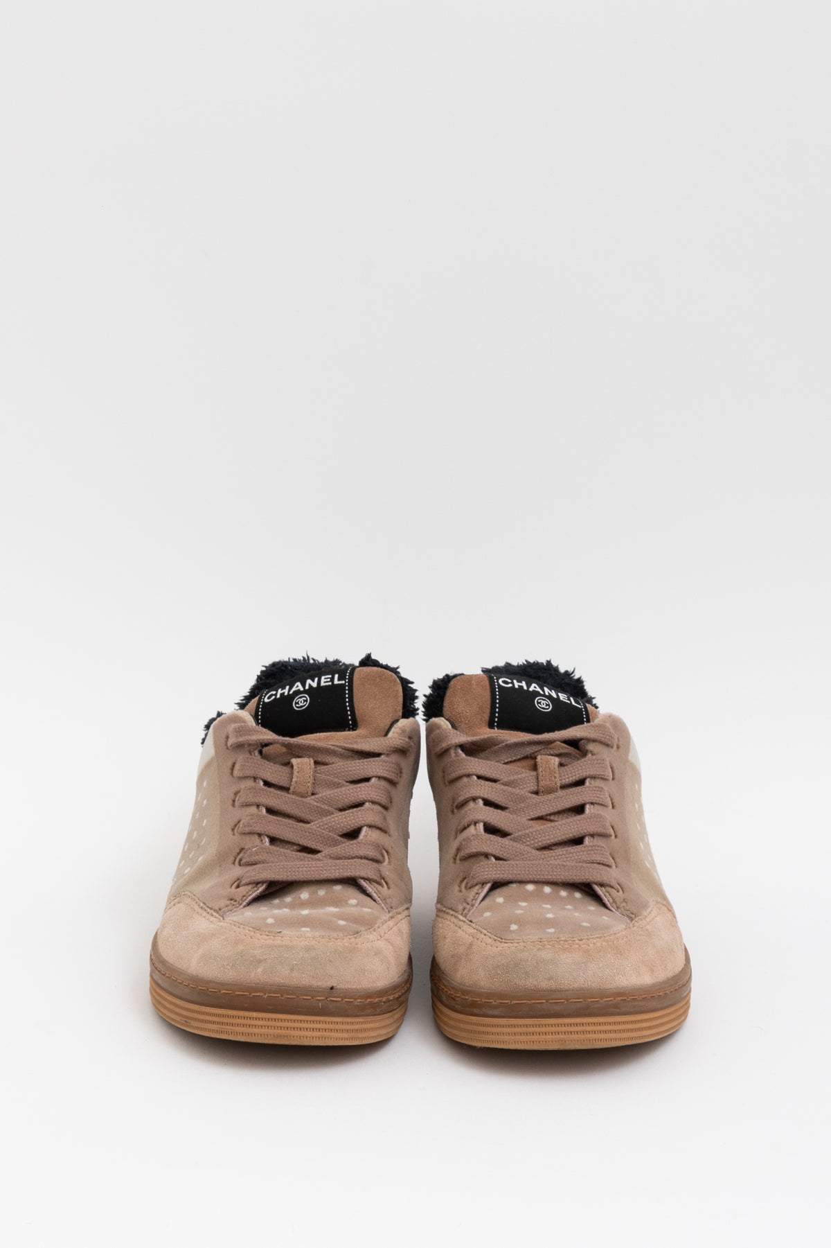 Velvet Logo Sneakers