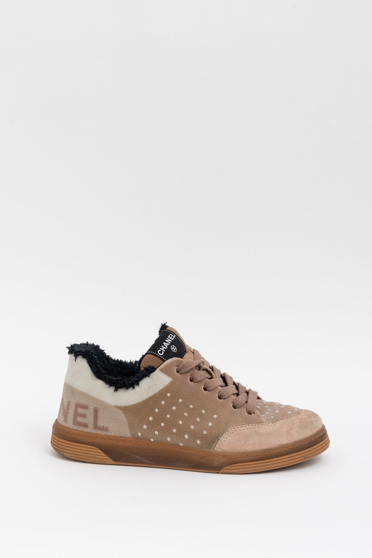 Velvet Logo Sneakers
