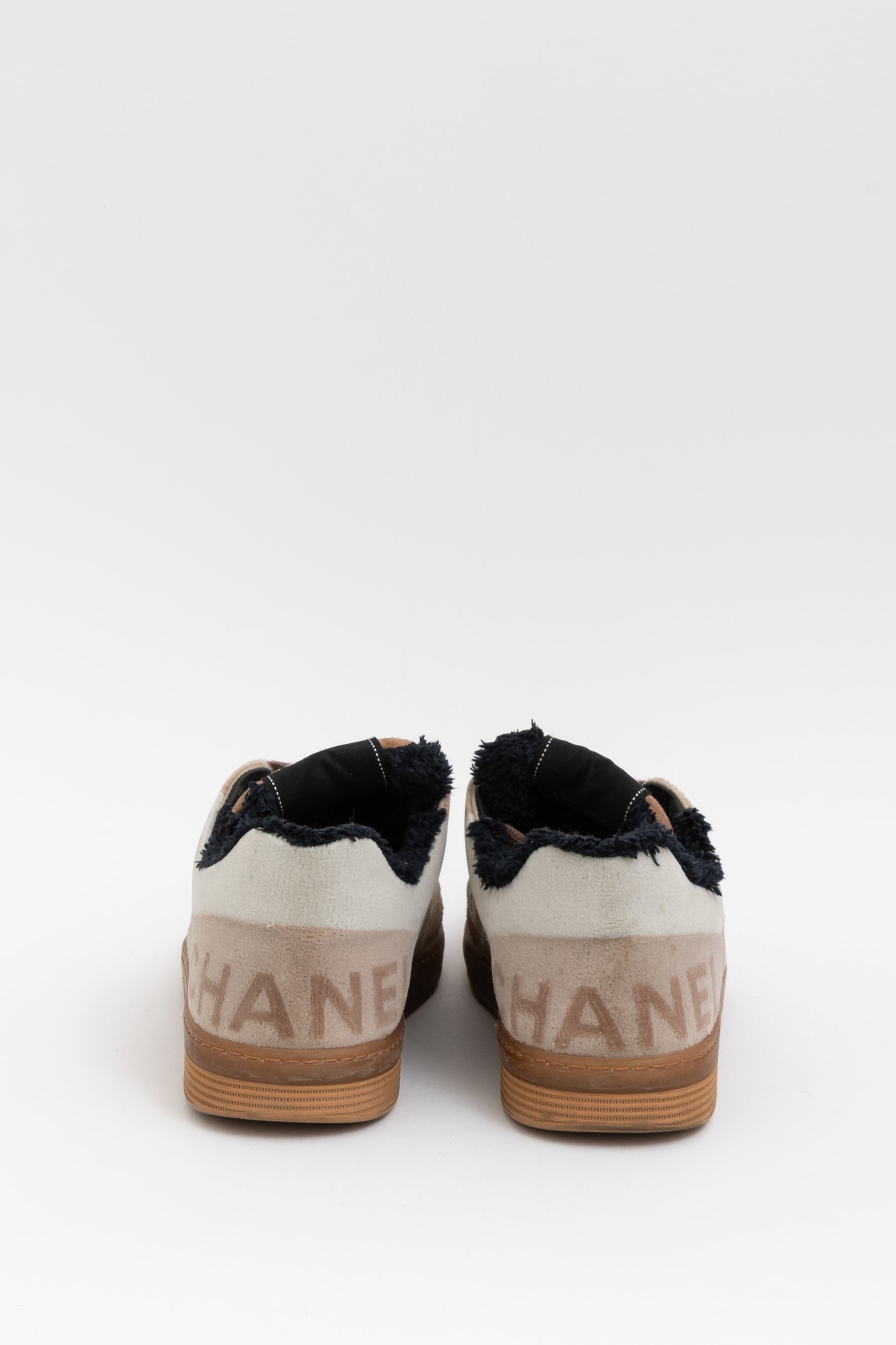 Velvet Logo Sneakers