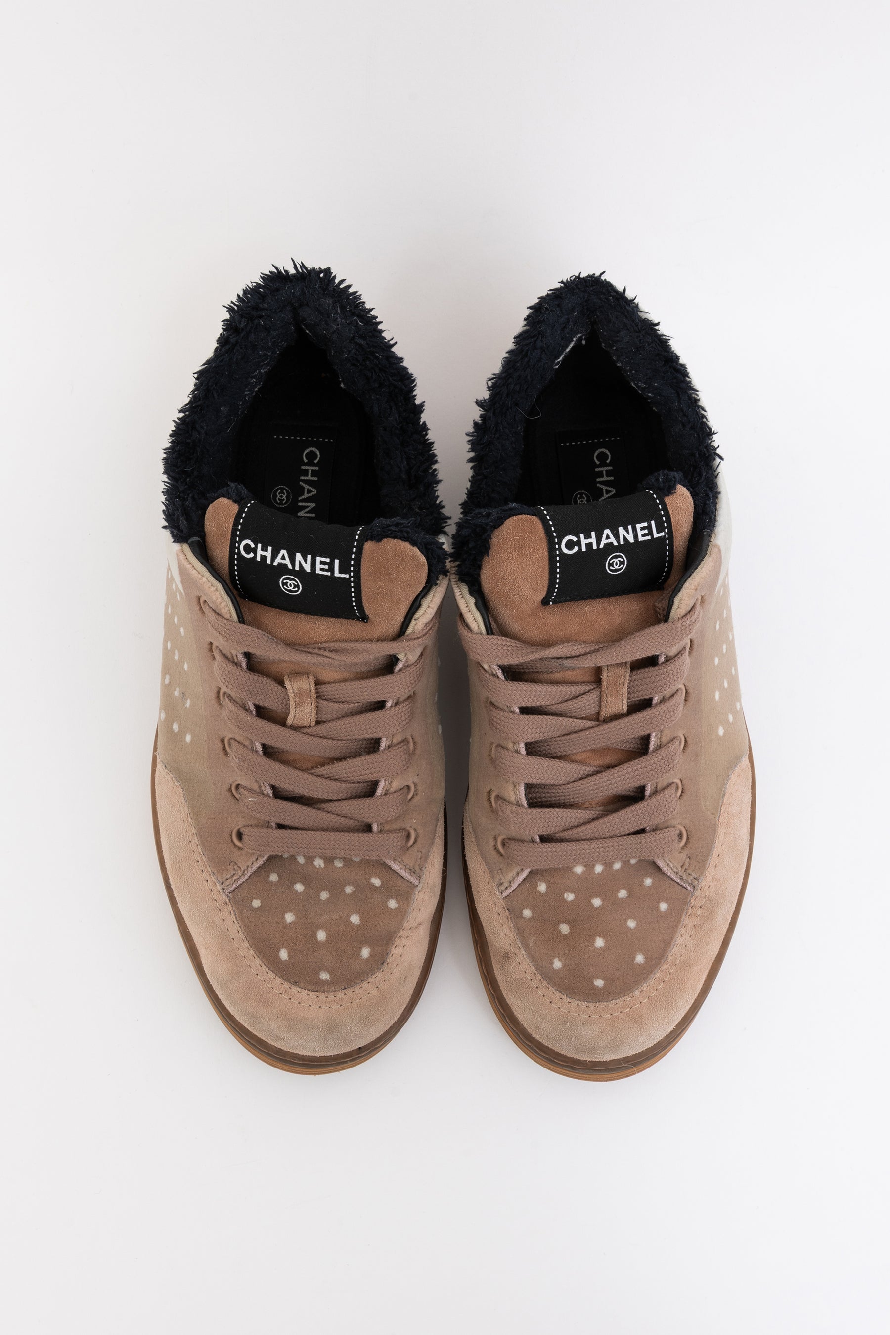 Velvet Logo Sneakers