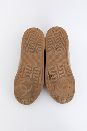 Velvet Logo Sneakers