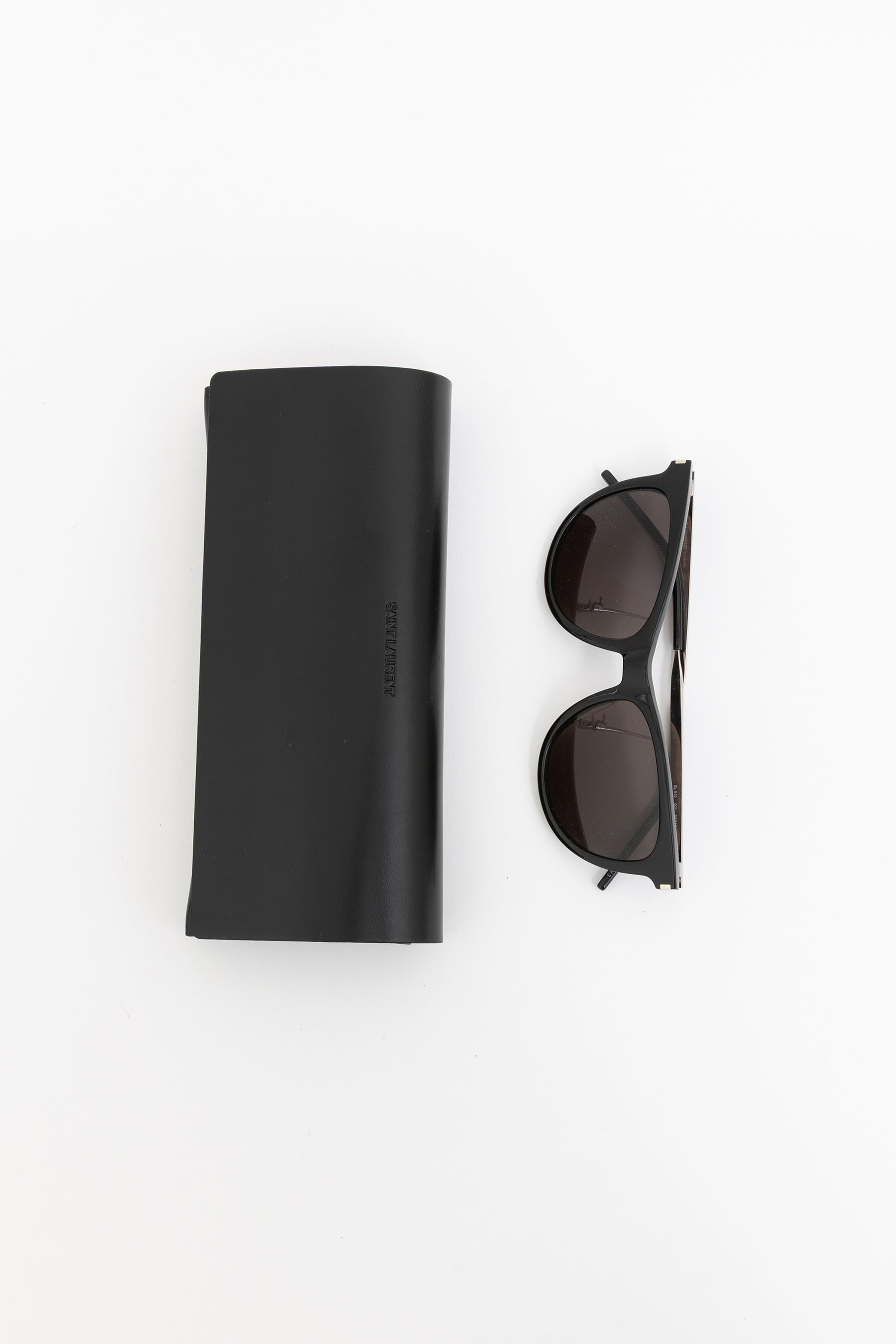 SL 510 Black Round Cat Eye Sunglasses