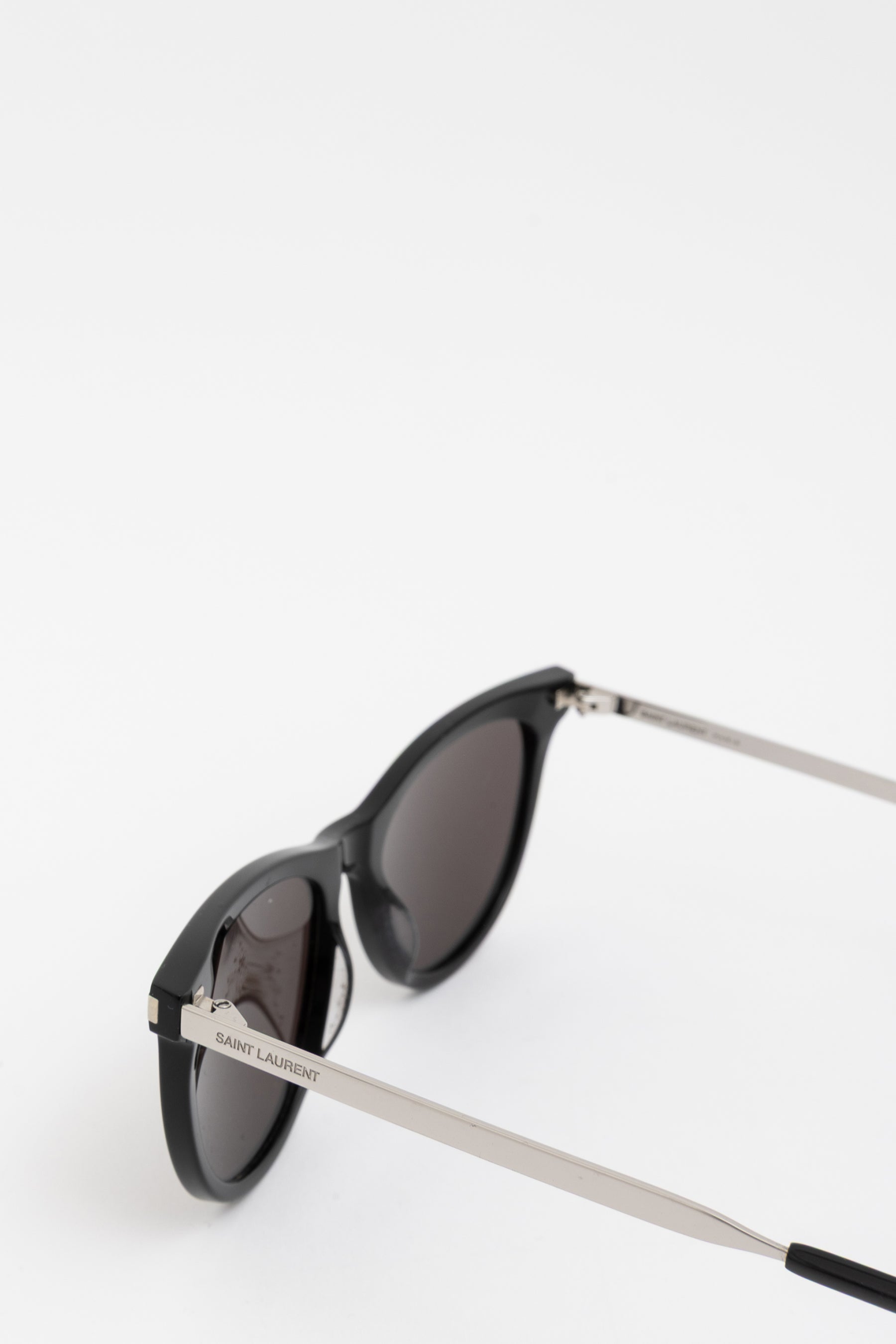 SL 510 Black Round Cat Eye Sunglasses