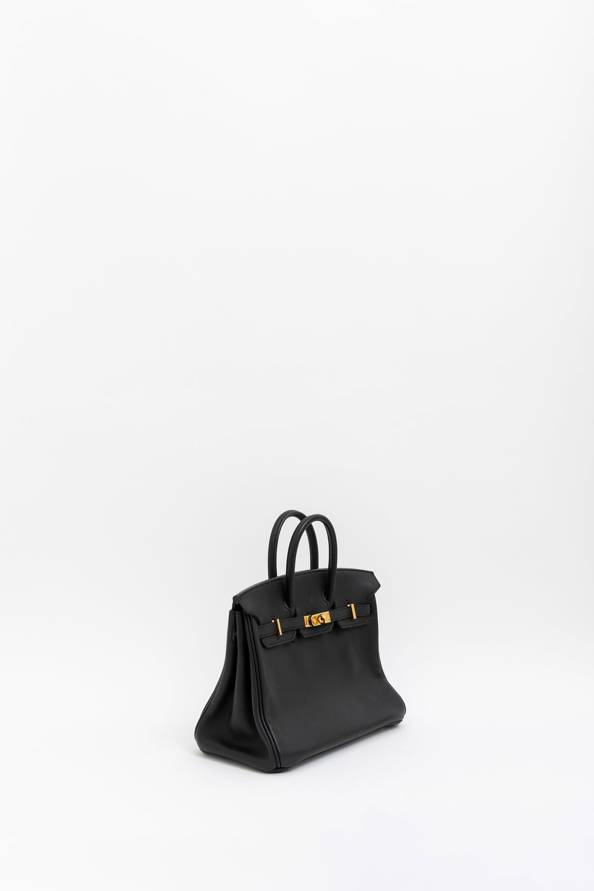 Noir Swift Leather Birkin 25