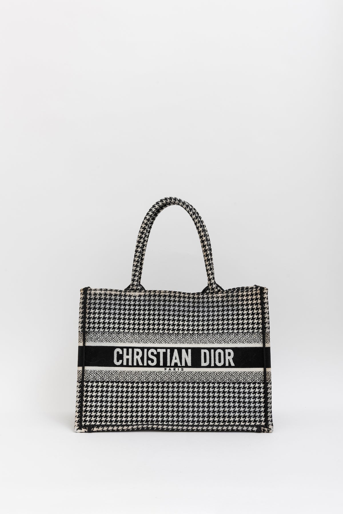 Houndstooth Book Tote