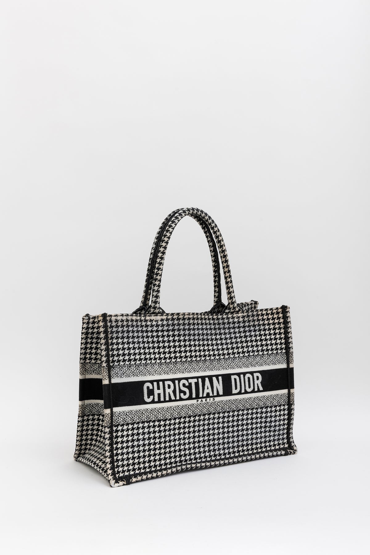 Houndstooth Book Tote
