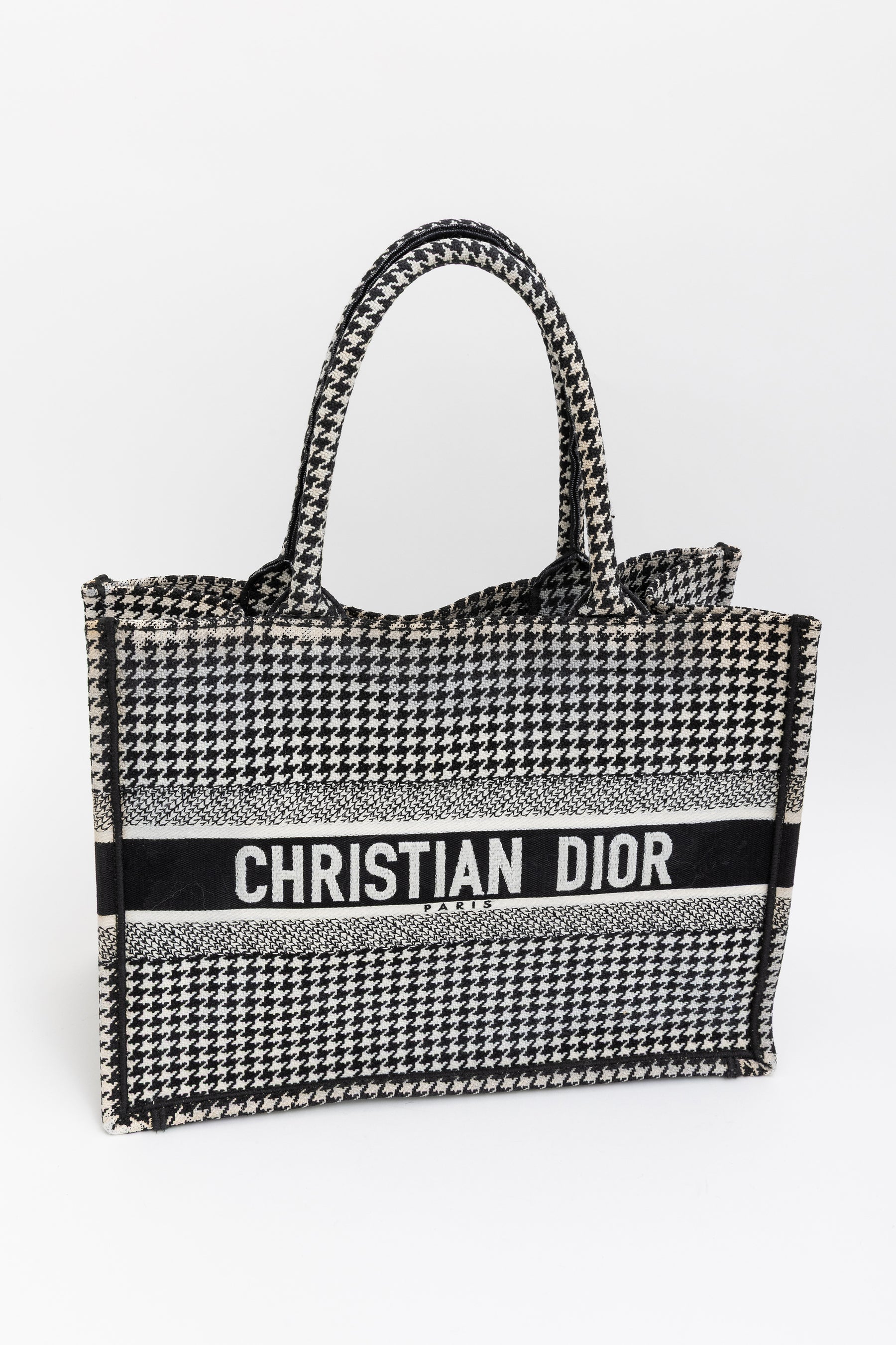 Houndstooth Book Tote