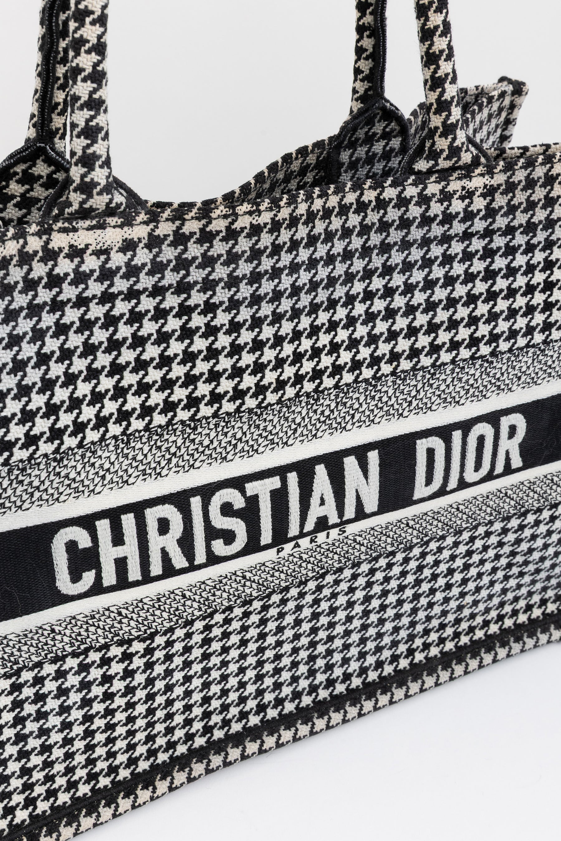 Houndstooth Book Tote