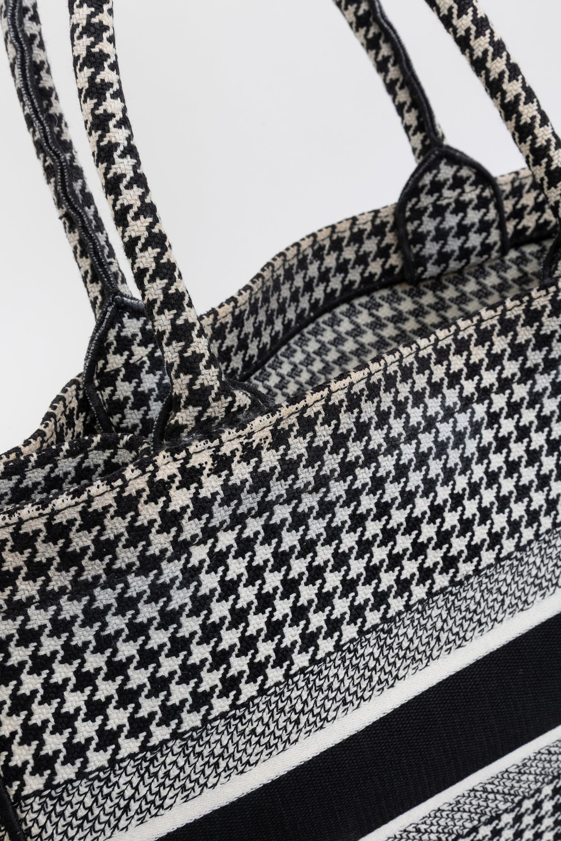 Houndstooth Book Tote