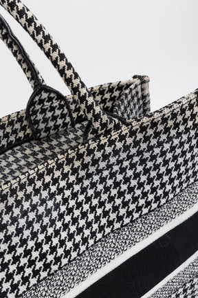 Houndstooth Book Tote