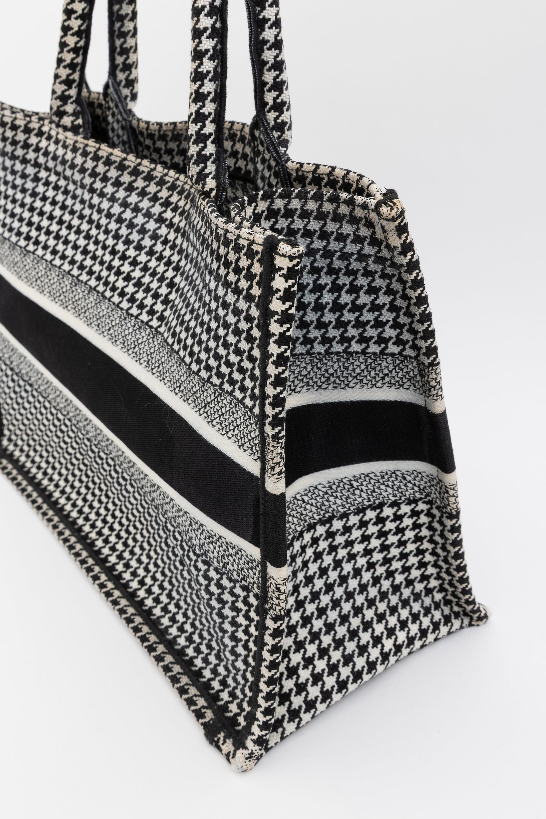 Houndstooth Book Tote