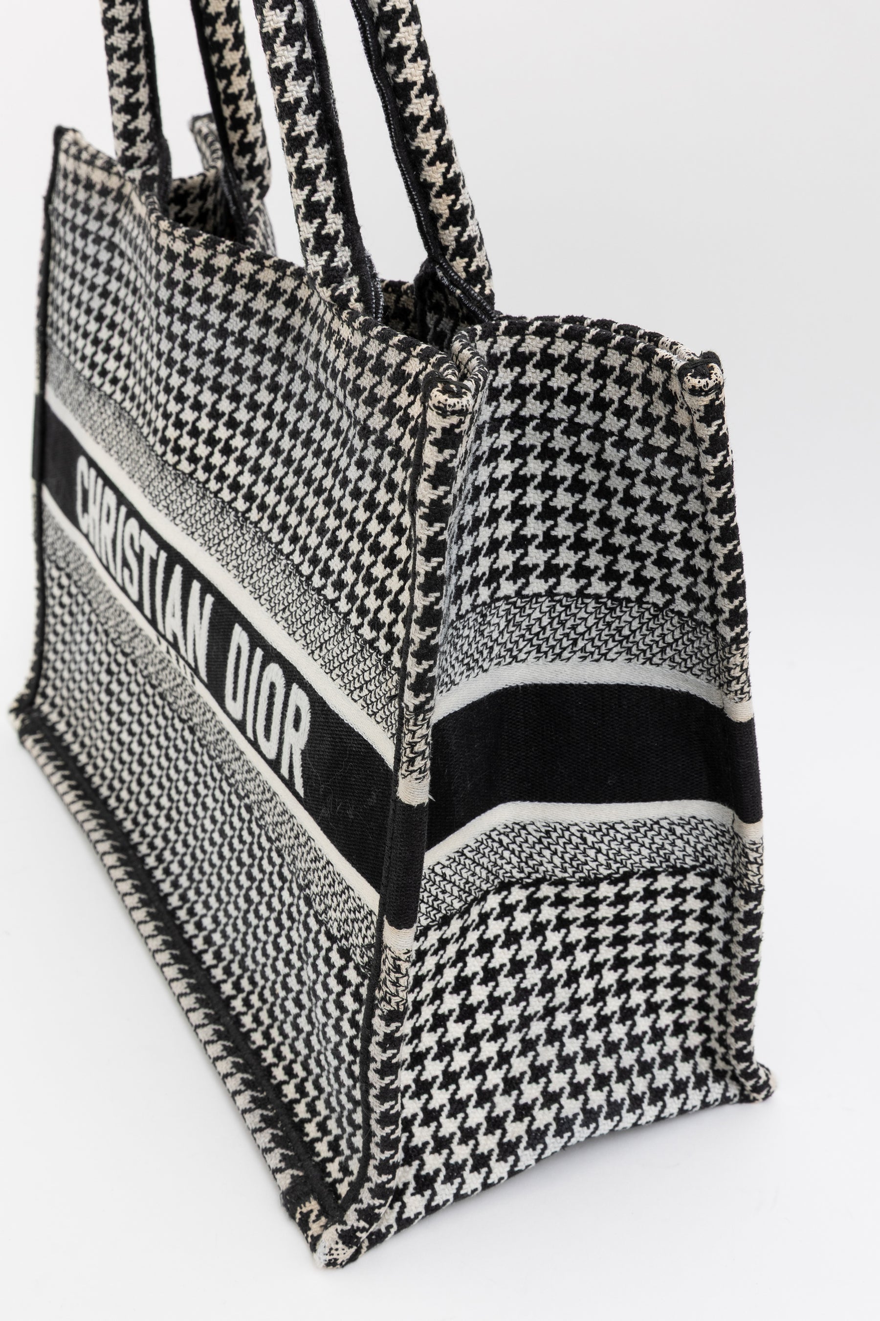Houndstooth Book Tote