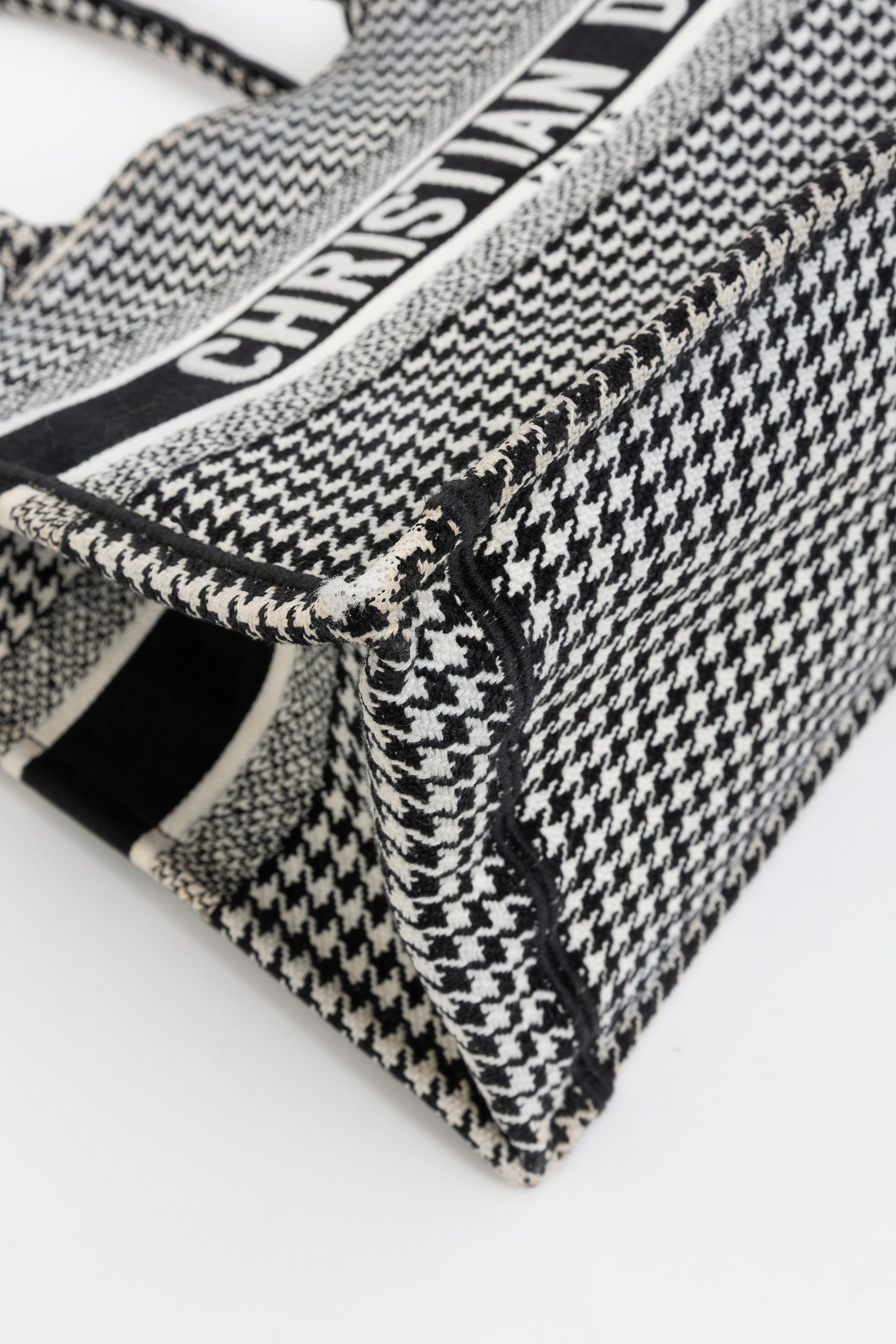Houndstooth Book Tote