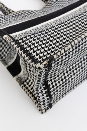 Houndstooth Book Tote