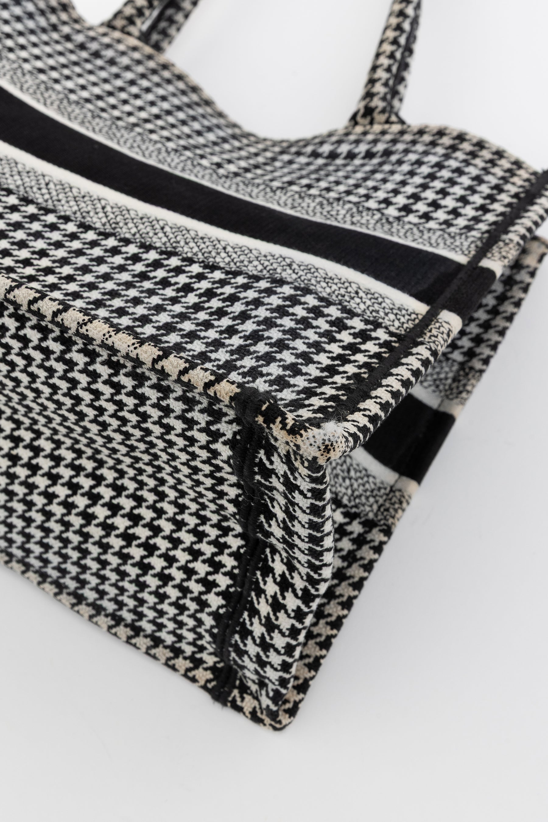 Houndstooth Book Tote