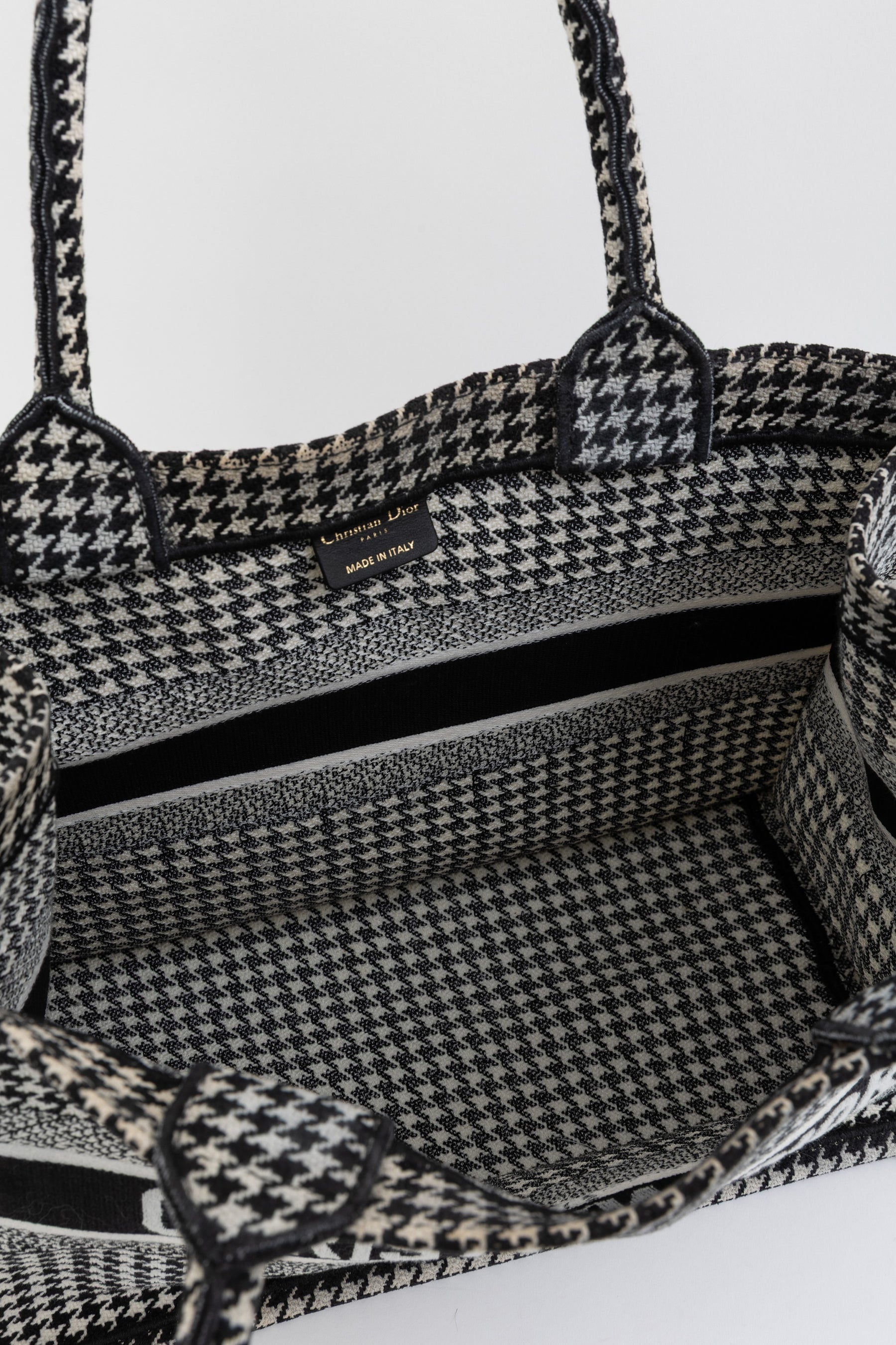 Houndstooth Book Tote