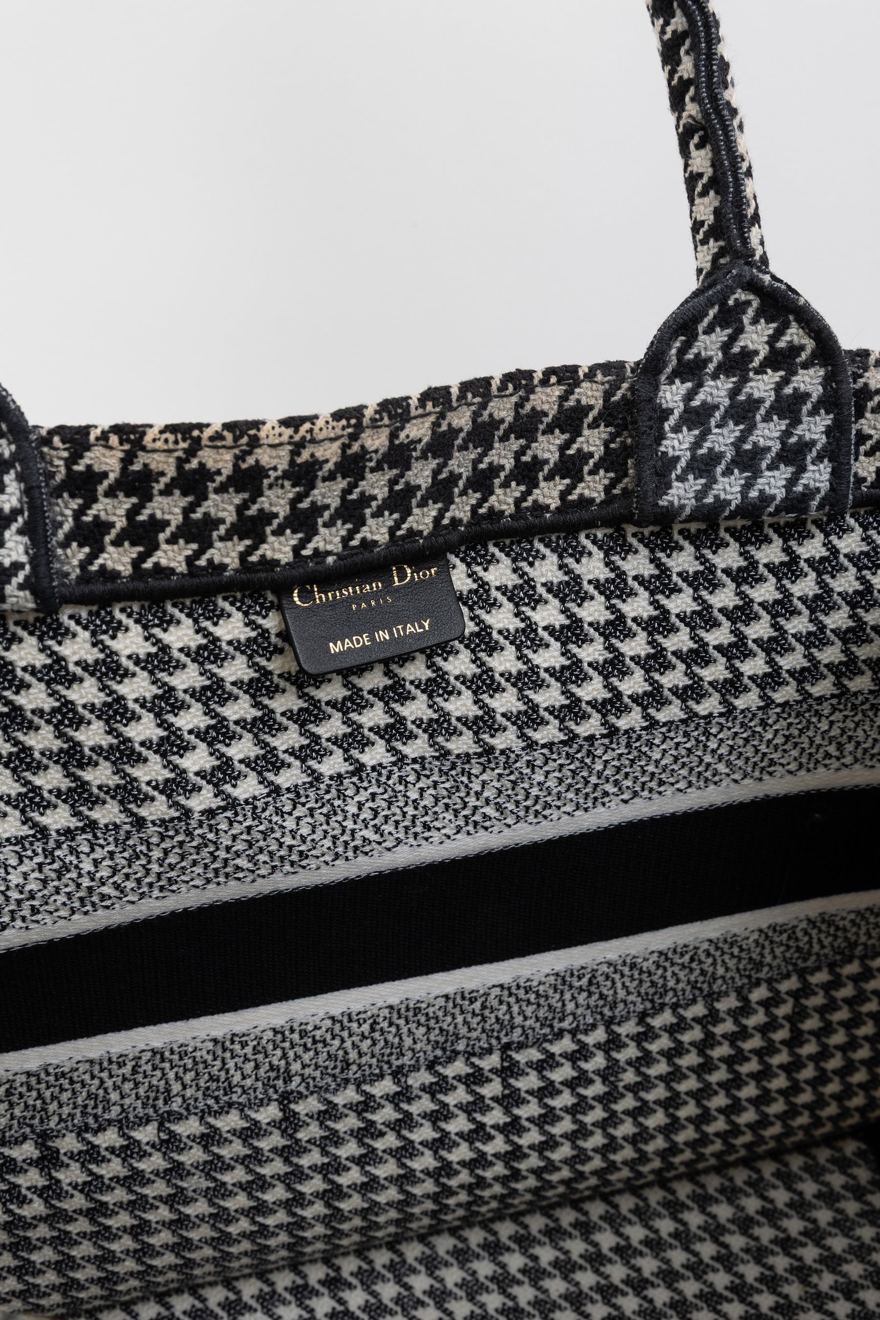 Houndstooth Book Tote