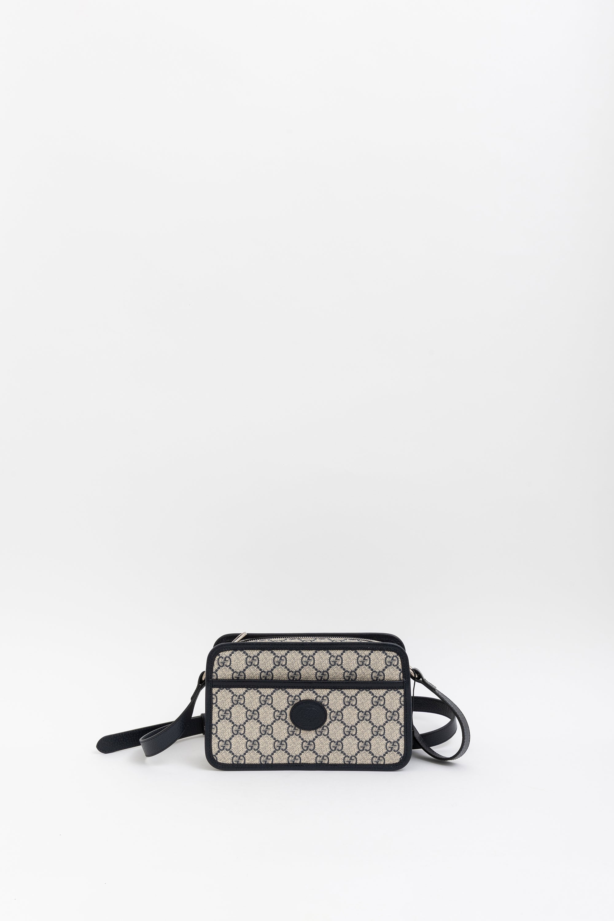 GG Supreme Monogram Camera Bag