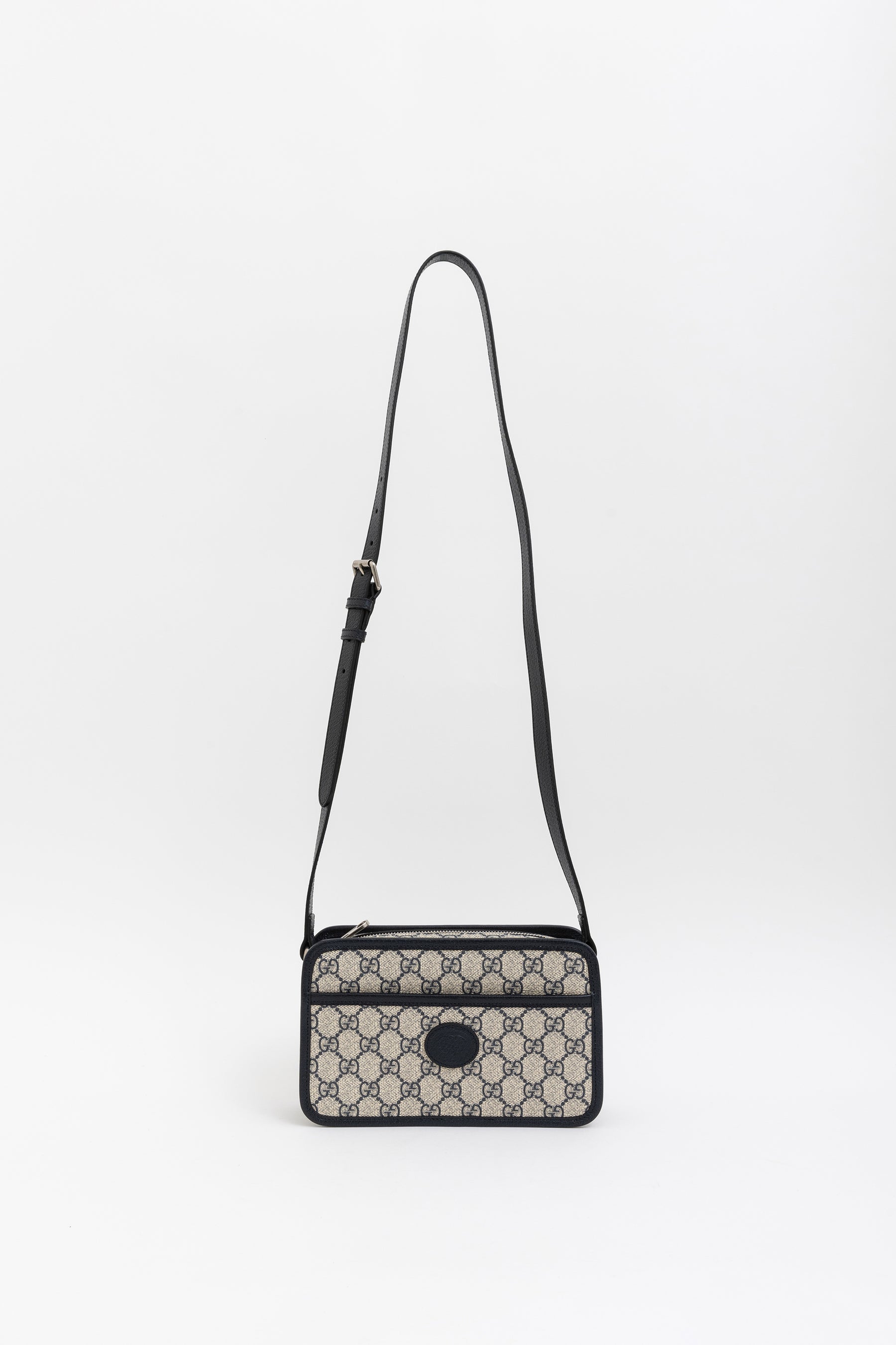 GG Supreme Monogram Camera Bag