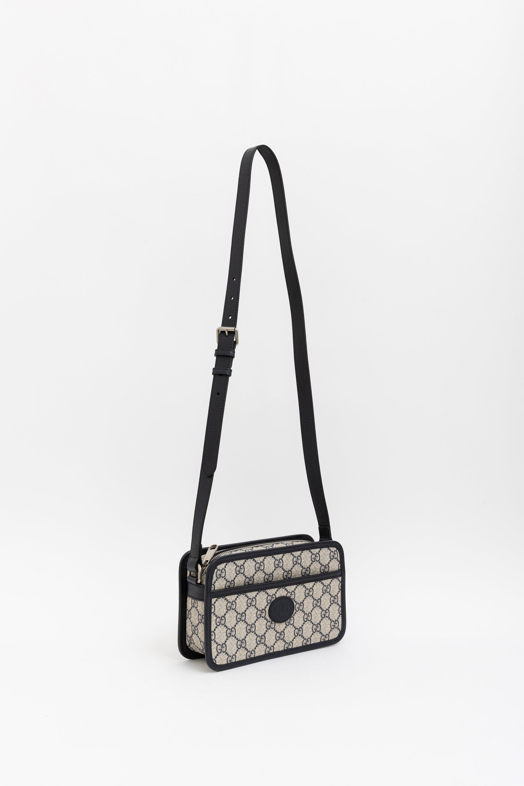 GG Supreme Monogram Camera Bag