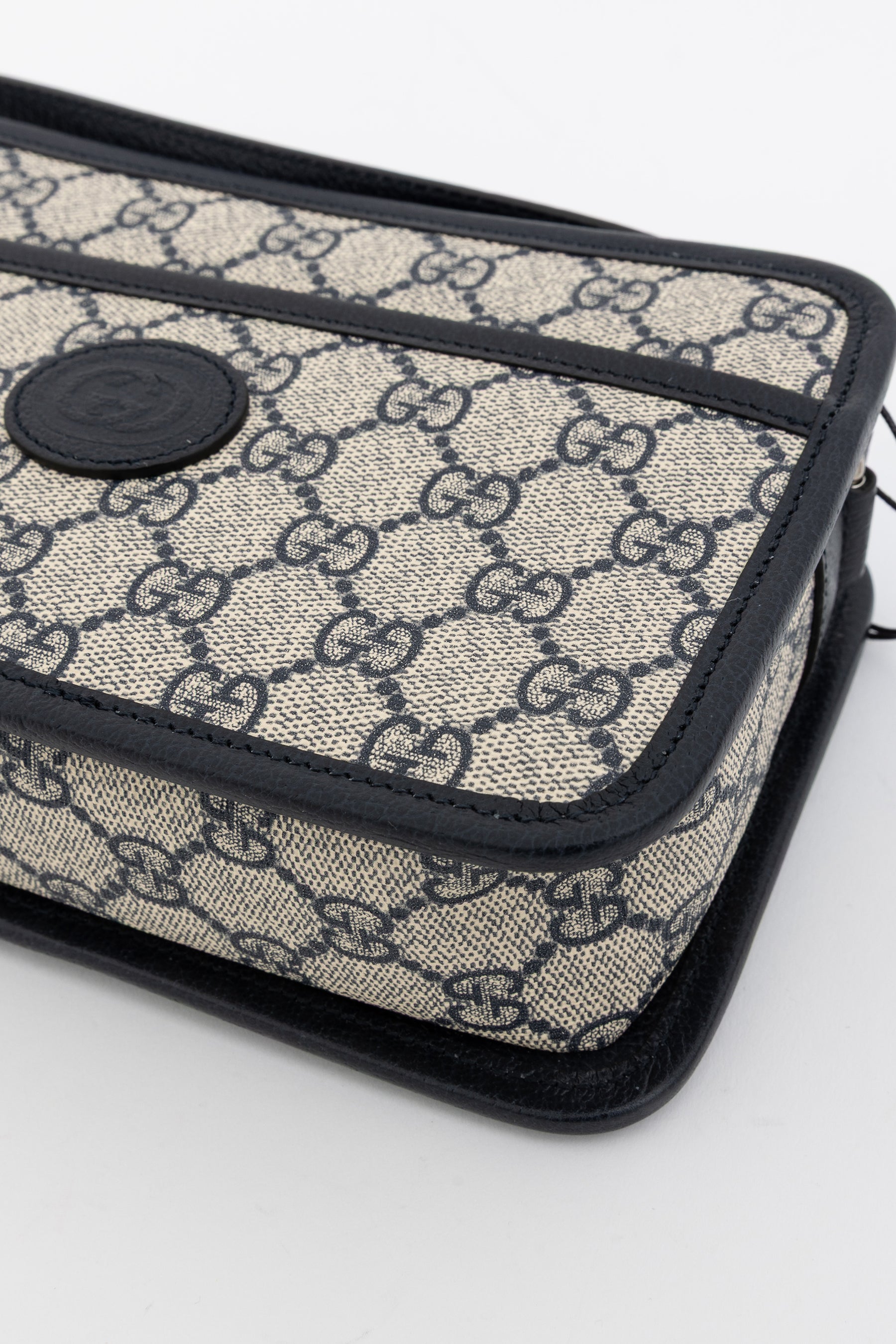 GG Supreme Monogram Camera Bag