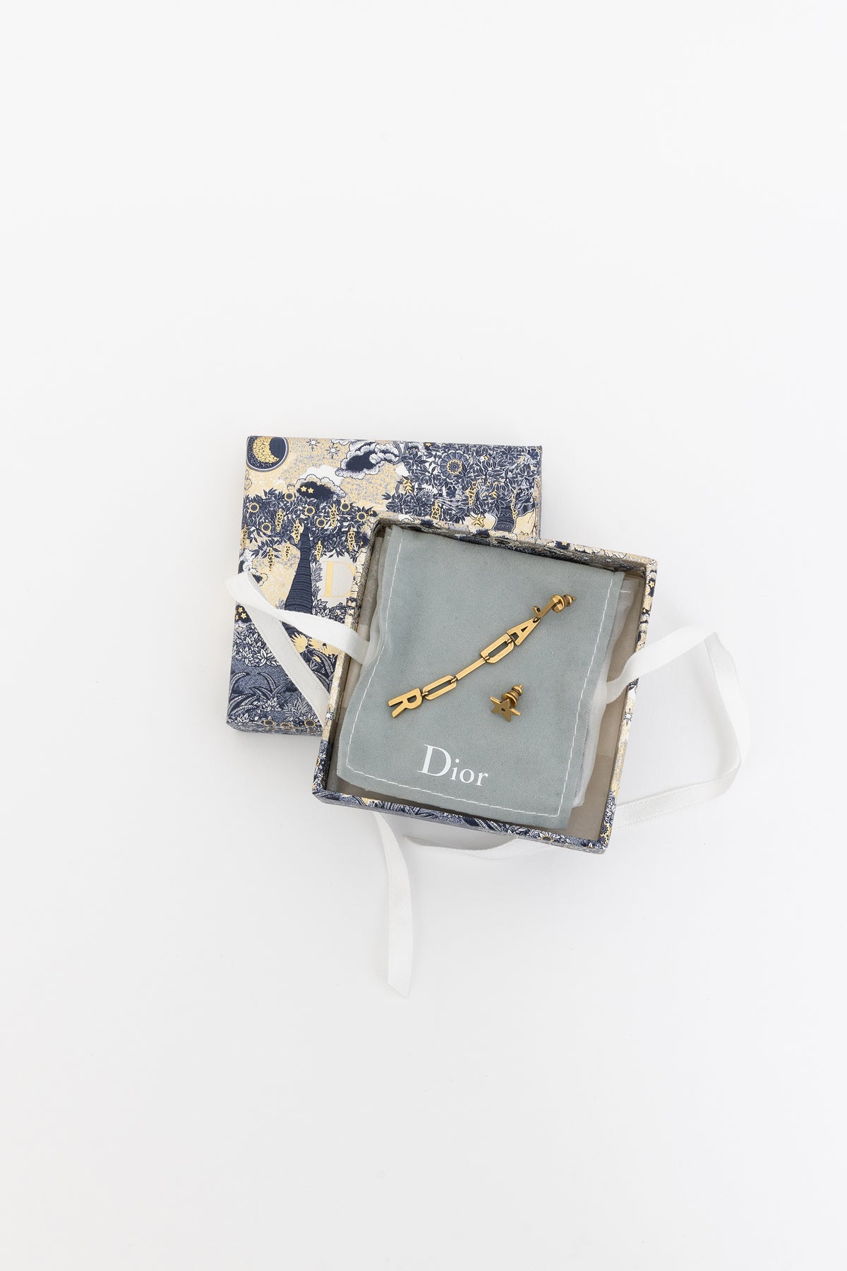 J'Adior Drop and Star Earrings