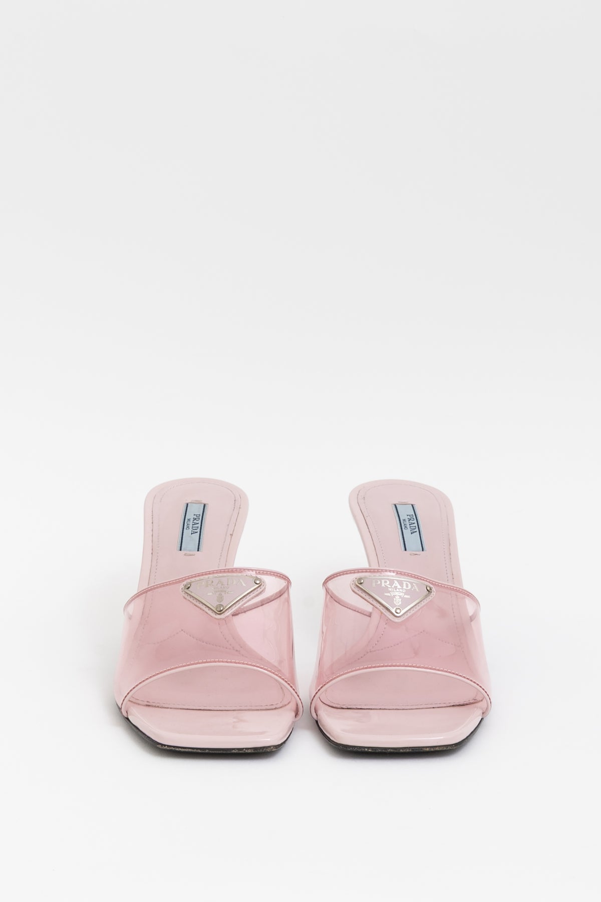 Plexiglass Vernice Slide Sandals