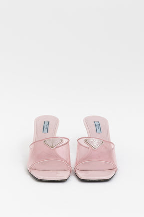 Plexiglass Vernice Slide Sandals