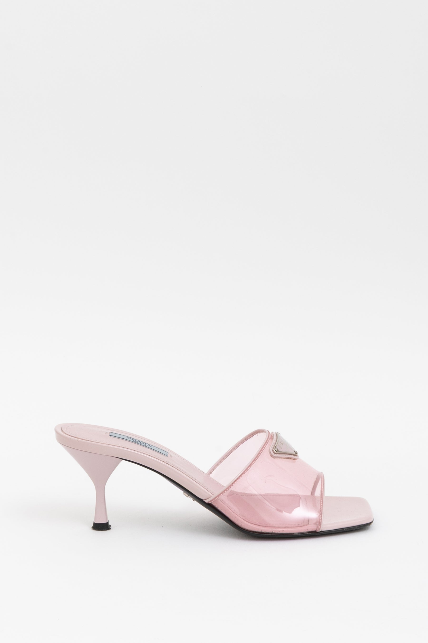 Plexiglass Vernice Slide Sandals