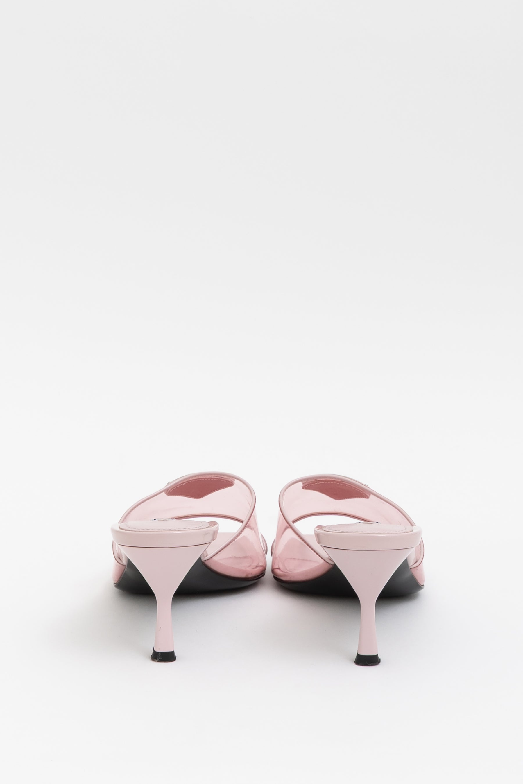 Plexiglass Vernice Slide Sandals