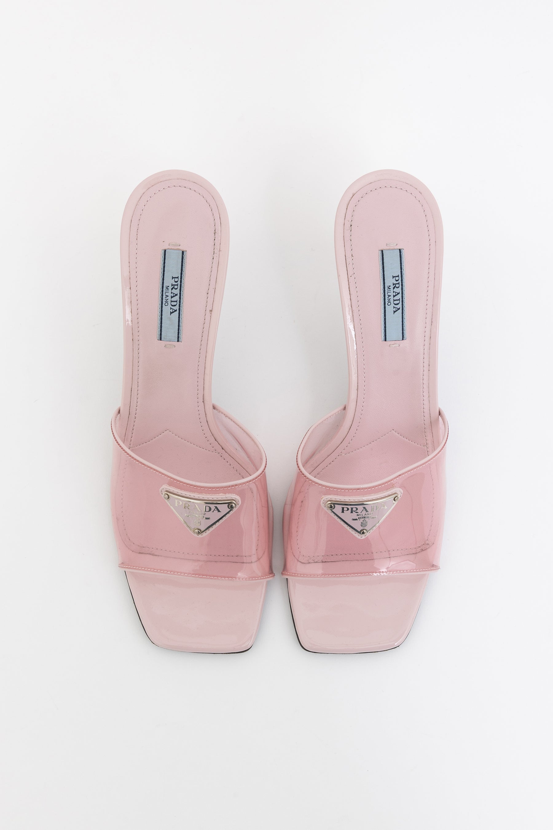 Plexiglass Vernice Slide Sandals
